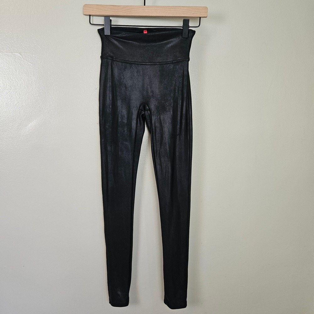 Spanx Faux Leather Leggings XS Black SpanxShape Pants Bottoms